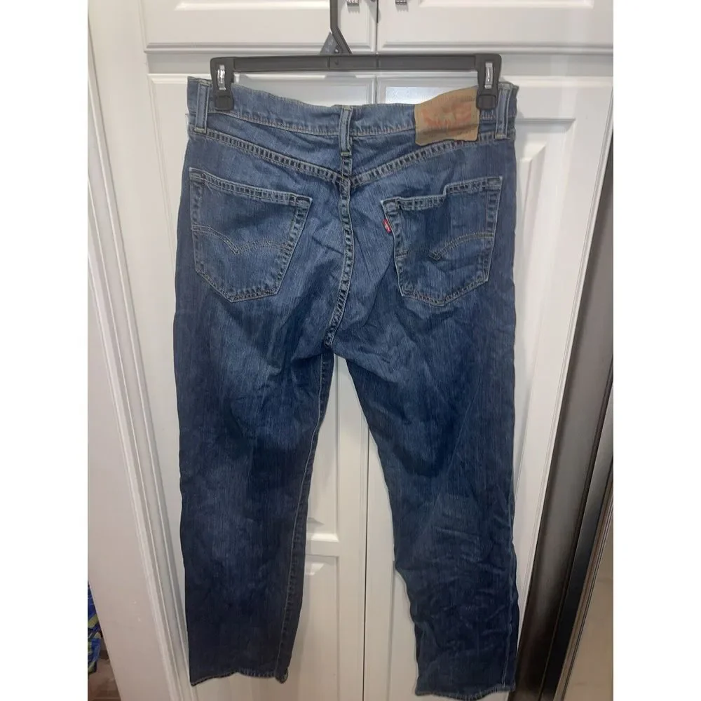 Levi's‎ 751 Jeans Blue Mens 32x32 Straight Leg Zip Fly Medium Wash Stretch